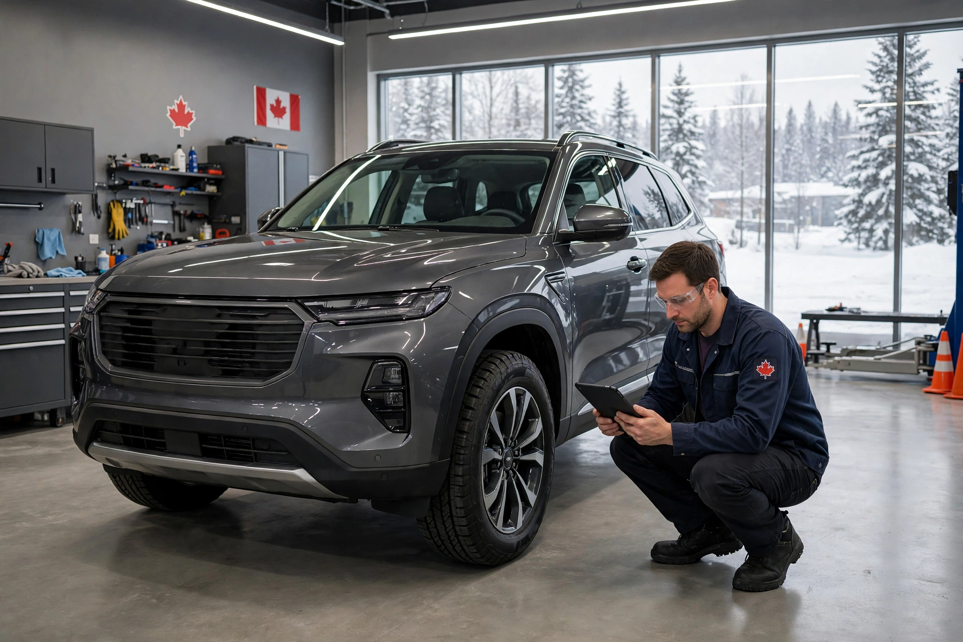 Independent vehicle inspection in a professional garage